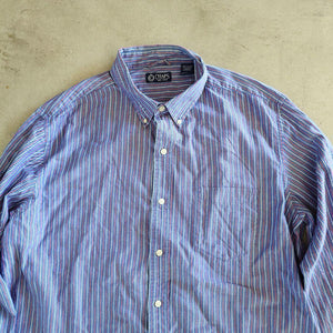 Used CHPAS stripe shirts 古着　CHAPSチャップス　ストライプシャツ　BDシャツ XL