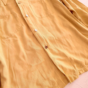 50’s Rayon open collar shirt ビンテージ　レーヨンシャツ オープンカラー ギャバシャツ L