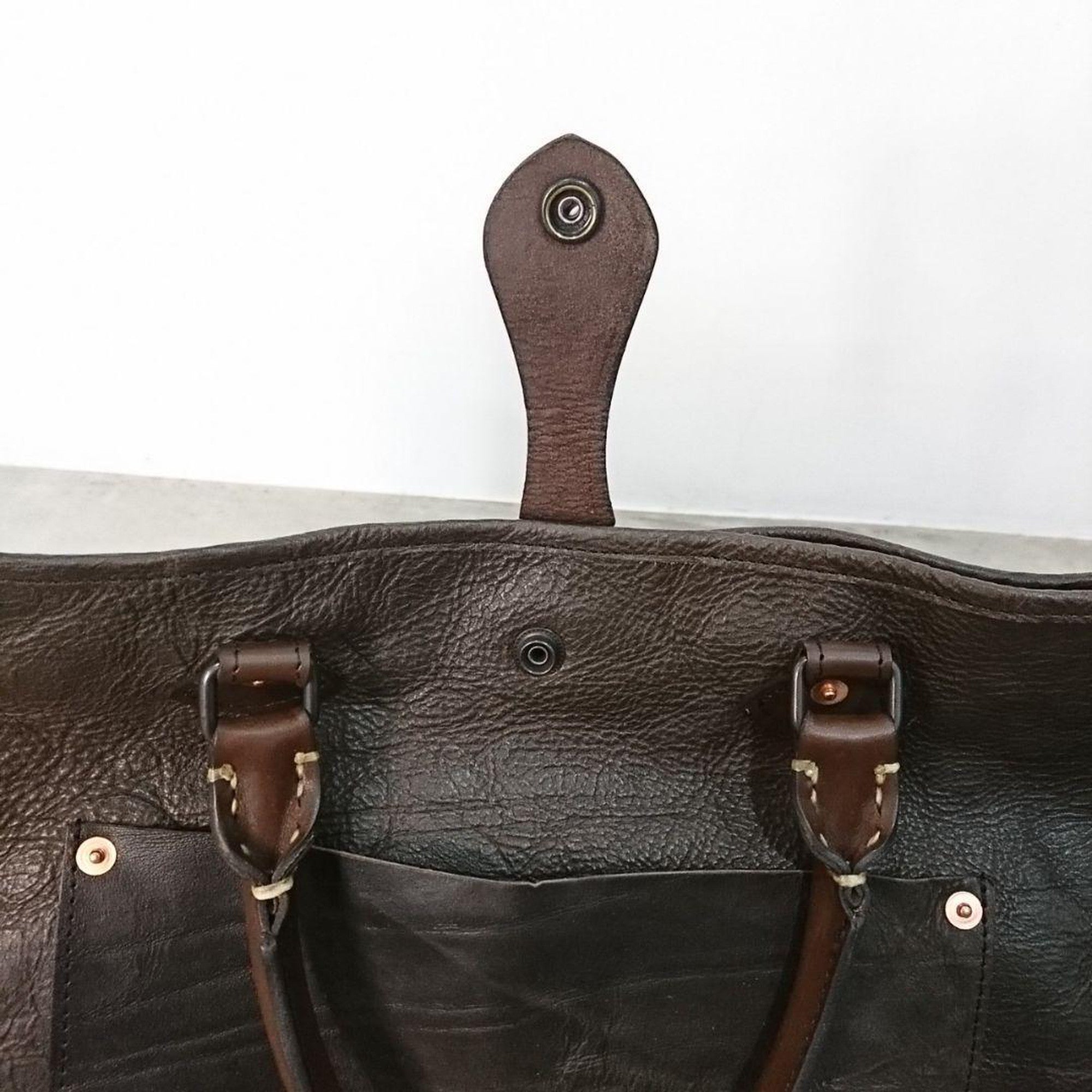 Handmade Old Leather Bag Made in Japan