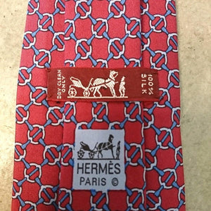 HERMES Silk100% necktie made in France　エルメス　シルクネクタイ
