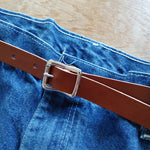 画像をギャラリービューアに読み込む, TAHOE  Leather Western Belt Made in japan　ウエスタンレザーベルト
