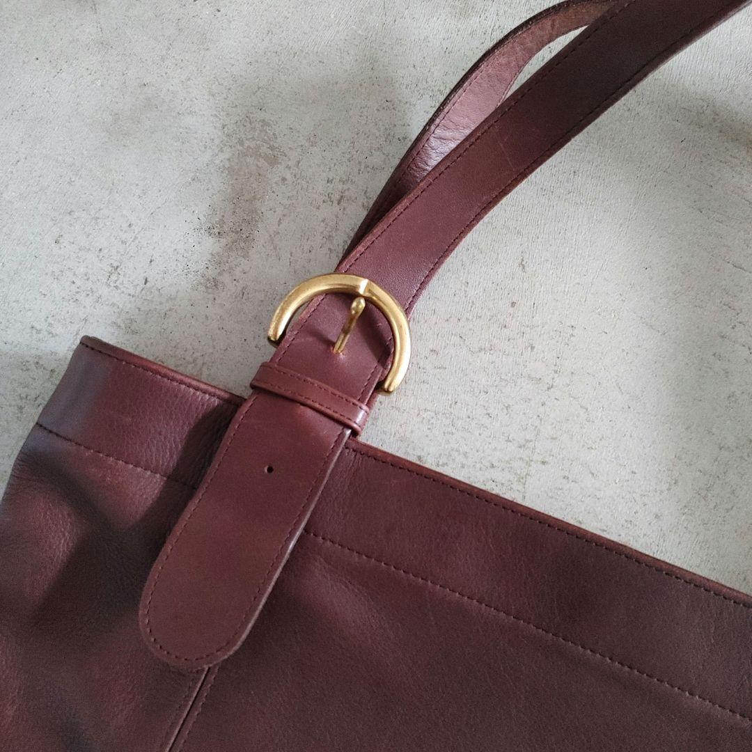 COACH LEATHER TOTEBAG コーチ　レザートートバッグ　本皮
